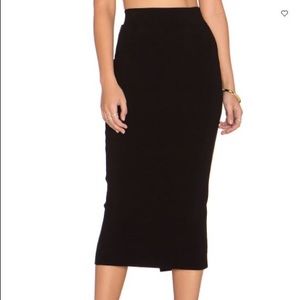 Fitted Pencil Skirt in navy blue by MILLY. NWTs!